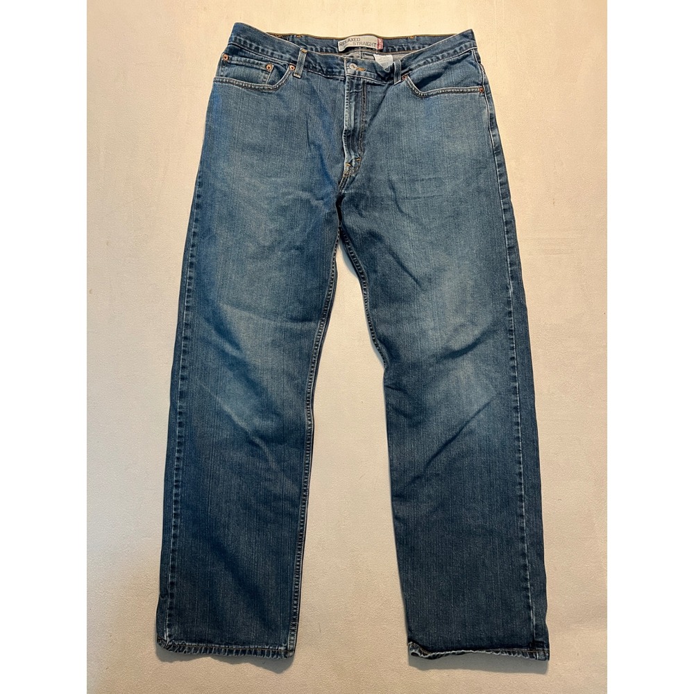 Levis 559 Relaxed Straight Blue Denim Jeans Mens 38x34 Medium Wash Cotton